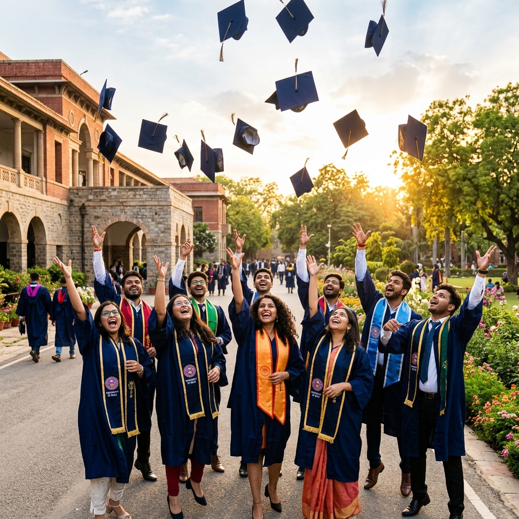 Students Celebrating Graduation